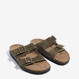 SOLEPLAY by Westside Olive Dual-Strap Leather Sandals-39