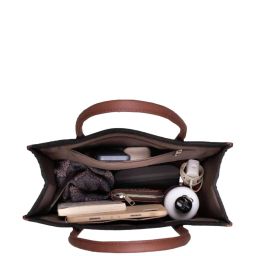 ZOUK Flomotif Book Black Printed Tote Handbag image 4