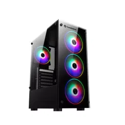 Consistent Inferno Gaming Cabinet Black Supports Micro ATX/ATX Motherboard, CIG2001-image-12