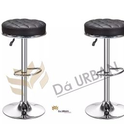 Da URBAN KATLI Height Adjustable Bar Stool Chair (Black) (Set of 2)-37
