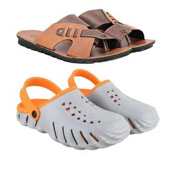 RIFOF Men Brown Sandals-image-3