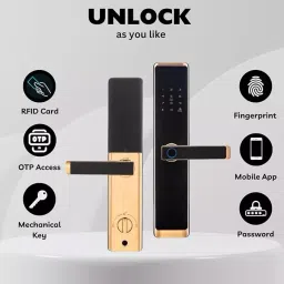 GOLENS X70 Premium Smart Lock with 5-Way Unlocking and WiFi Connectivity image 2