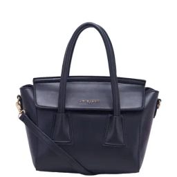 Pierre Cardin Black Solid Satchel Handbag-14