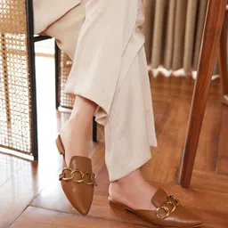 CAI Women Smoky Tan Mules-image-29