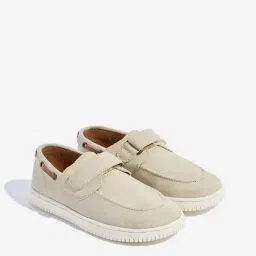 Yellow Kids by Westside Beige Slip-On Shoes-image-17