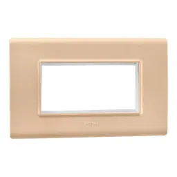 Legrand Cover Plate with Support Frame Allzy Golden 4 Module, 6813 36 (Pack of 10)-picture-45