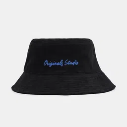 Jack & Jones Men Black Embroidered Bucket Hat-32