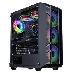 Consistent Spectrum Gaming Cabinet Black Supports Micro ATX/Mini ATX/ITX Motherboard, CIG2009-image-66