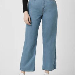 Van Heusen Blue Blended Regular Fit Mid Rise Jeans-image-32
