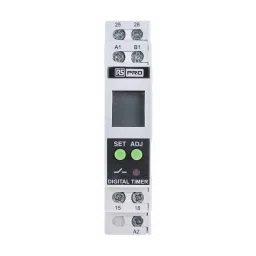 RS PRO Multi Function Timer Relay DIN Rail Mount 24 to 240 V AC/DC Model No. 8966866-15