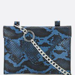 Forever 21 Blue Polyester Textured Sling Handbag-picture-0