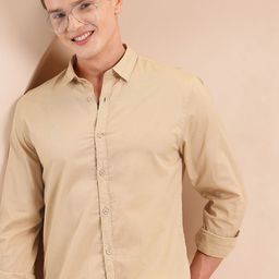 Mast & Harbour Spread Collar Pure Cotton Regular Fit Casual Shirt-image-8