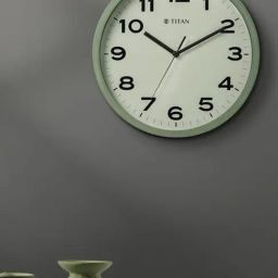 Titan Classic Light Green Wall Clock with Silent Sweep Technology - 30 cm x 30 cm (Medium)-29