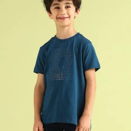 U.S. Polo Assn. Boys Teal Printed T-Shirt-image-17