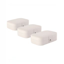 Aura White Set of 3 Reusable Jewellery Organiser Organisers-image-37
