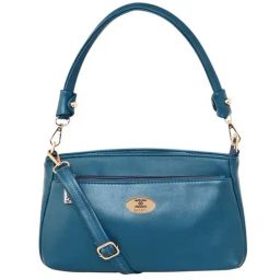 Esbeda Blue PU Solid Sling Handbag-70
