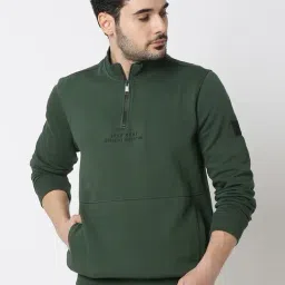 Spykar Green Regular Fit Sweatshirt-image-43