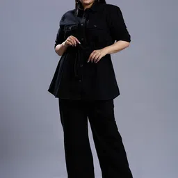 Turning Blue Long Sleeves Shirt With Trousers-picture-30