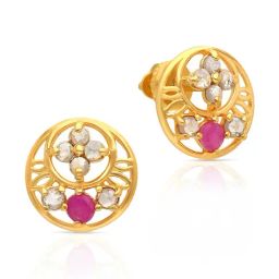 Malabar Gold and Diamonds 22k BIS Hallmark Yellow Gold Stud Earrings for Women-picture-37