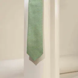 Louis Philippe Green Embroidered Tie-picture-34