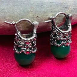 Arte Jewels 925 Silver Marcasite Stone Studs Earrings For Women-image-23