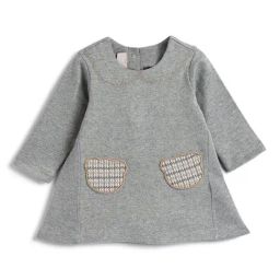 Chicco Girls Medium Grey Regular Fit Applique Dress-picture-25