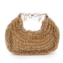 Odette Gold Embroidered Clutch-image-9
