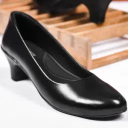 TRYME Women's Black Pump Shoes-image-82