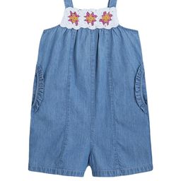 Hopscotch Girls Pure Cotton Crochet Playsuit-picture-10