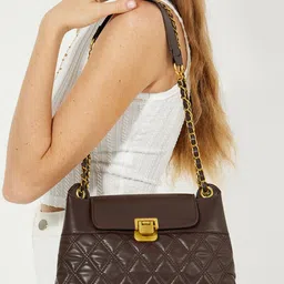 Styli PU Structured Sling Bag with Quilted image 1