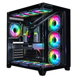 Consistent Defender Gaming Cabinet Black Supports Micro ATX/Mini-ITX Motherboard, CIG2013-image-65