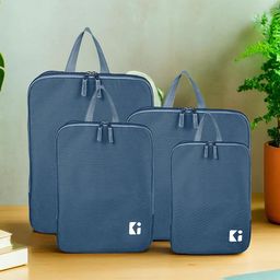 Kuber Industries Set Of 12 Waterproof Travel Kit For Toiletries With Handles-55