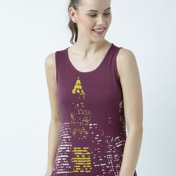 Huetrap Women Purple Printed Tank Pure Cotton Top-image-116
