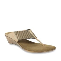 Inc.5 Antique Gold Thong Wedges-image-47
