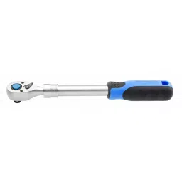 Hogert Technik 12.7 mm (1/2 Inch) Crv Steel Quick Release Telescopic Ratchet Handle 72T HT1R342-86