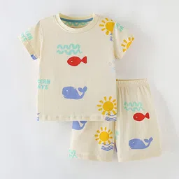 Xsole Boys Printed Short Sleeves T-shirt With Shorts-picture-36