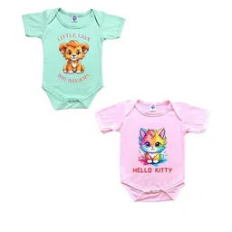 Cute Pals Kids-Unisex Multicoloured Cotton Rompers-picture-12