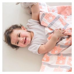 TIDY SLEEP Wrapper Sheet Cum Baby Blanket - Pink-image-89