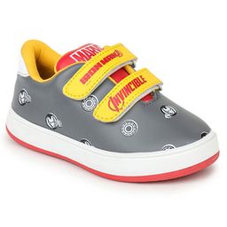 Toothless Marvel Avengers Superheroes Featuring Iron Man Shoes - Grey & Yellow-image-77