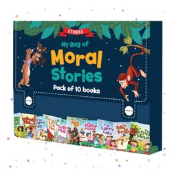 Amazing Moral Stories Bag (10 Book Set) for Kids Children-24