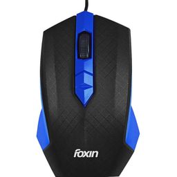 Foxin Smart Wired Plug & Play USB Mouse - Blue-25