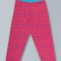 Kiddopanti Stars & Lightining Bolt Printed Pajama Pant - Pink-picture-22