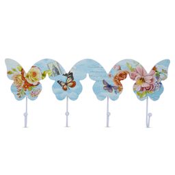 THE QURK BOX 4 HOOK WOODEN HANGER MULTI COLOR-22