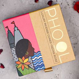 Phool Natural Incense Cones - Indian Rose-24