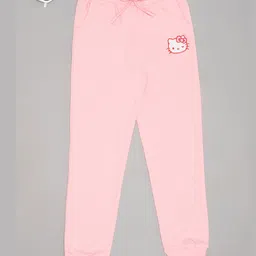 Pantaloons Junior Cotton Hello Kitty Featuring Character Printed Track Pants - Pink-picture-16