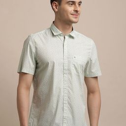 Turtle Men Relaxed Slim Fit Opaque Printed Casual Shirt-image-94