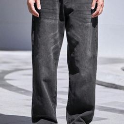 AFLASH Men Mid-Rise Light Fade Stretchable Jeans-image-116