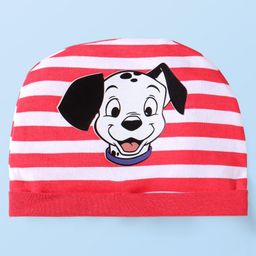 Babyhug Disney Interlock Knit Cap Mittens & Booties With 101 Dalmatians Graphics -Red image 2