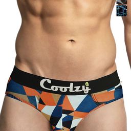 COOLZY Pack Of 3 Printed Mid-Rise Basic Briefs M-RUCPBF3K068-S-Multicolor-16