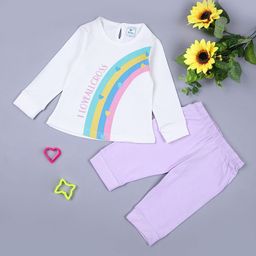 V-Mart Unisex Kids Round Neck Printed Pure Cotton T-shirt with Joggers-picture-8